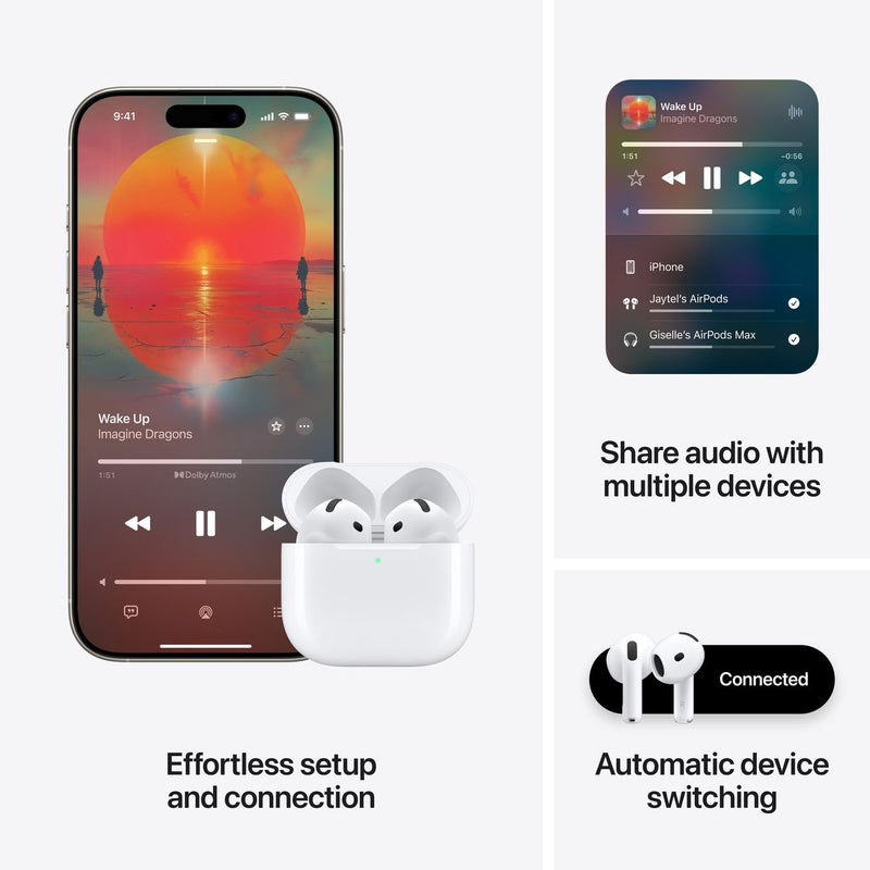Apple AirPods 4 com cancelamento de ruído ativo Original