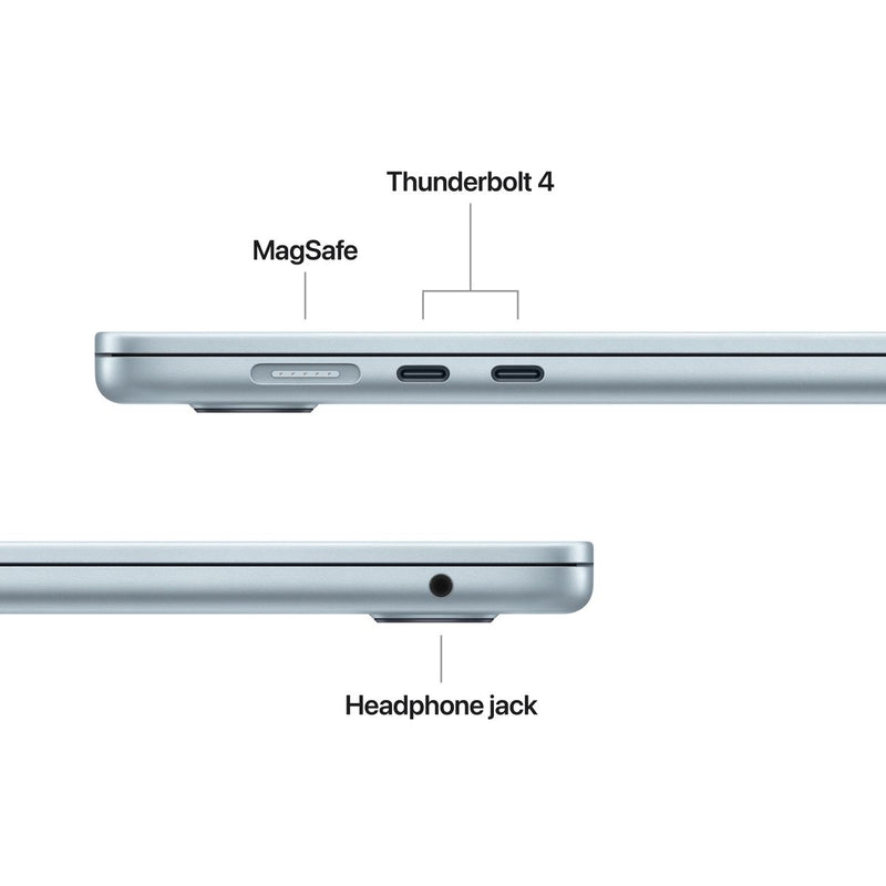 Apple Macbook Air 13" com chip M4, CPU de 10 núcleos, GPU de 8 núcleos, 16 GB de RAM, 256 GB