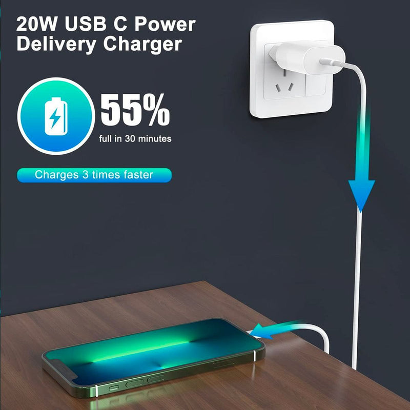 Adaptador USB-C  de 20 W com cabo Lightning/type-C Original