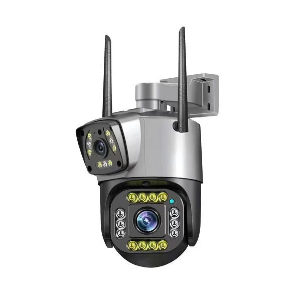 Câmera de vigilância Wi-Fi HD com lente dupla e sensor V380 Pro