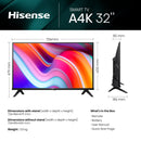 Hisense Smart Tv A4k 32”