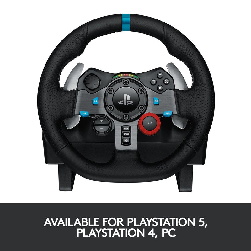 Volante de corrida Logitech G29 Driving Force, pedais de chão, Force Feedback, PS, PC