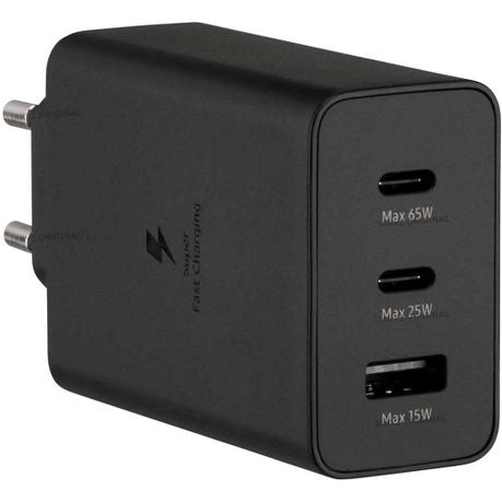 Trio de adaptadores de substituição de 65 W Original Samsung