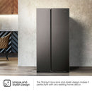 Hisense 670Sit-WD Geleira 508L 2 Porta WD Titânio inox